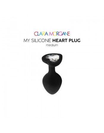 sexy bijoux anal forme cœur noir